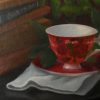 Detail of teacup painting for sale