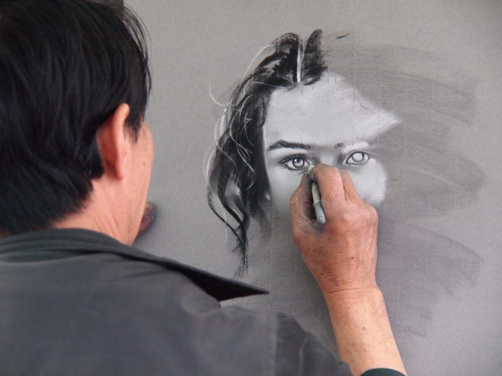 Drawing technique for portraits